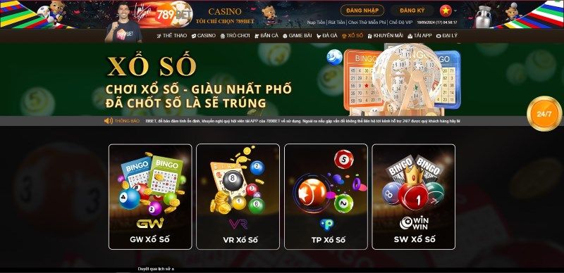 Truy cập sảnh xổ số 789Bet nhanh chóng chỉ trong 3 bước